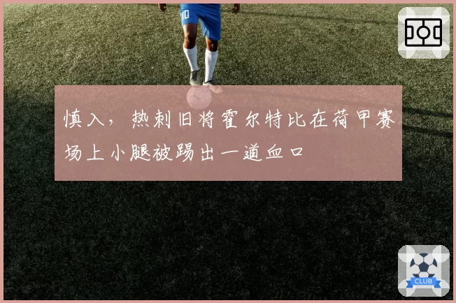 慎入，热刺旧将霍尔特比在荷甲赛场上小腿被踢出一道血口