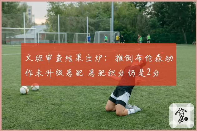 文班审查结果出炉:推倒布伦森动作未升级恶犯 恶犯积分仍是2分